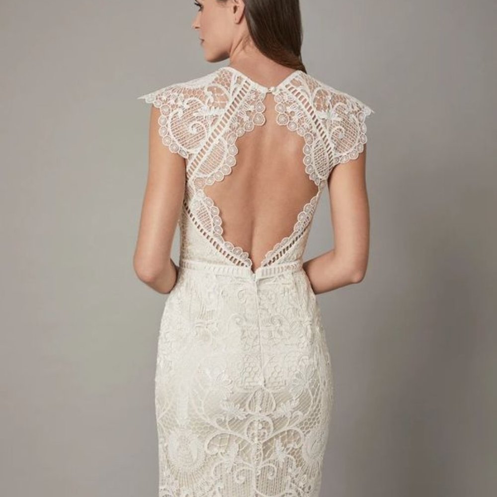 Catherine Deane Merry Wedding Gown Size 14 Lace NEW - Picture 4 of 12